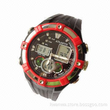 Dual-time Display Watch with Stopwatch Function